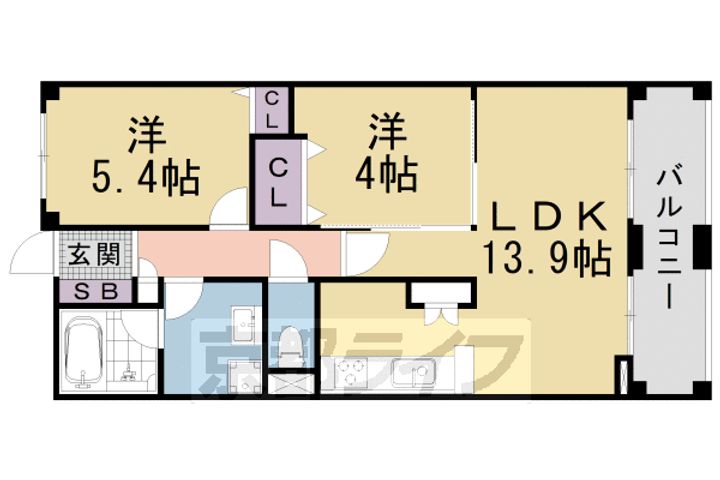 パインフィールド洛東の間取り