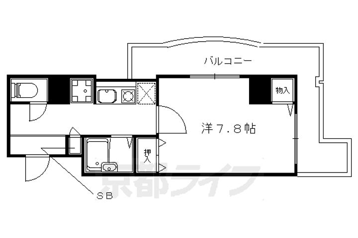 サムパティーク山科1001の間取り
