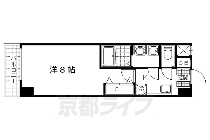 サムパティーク山科202の間取り