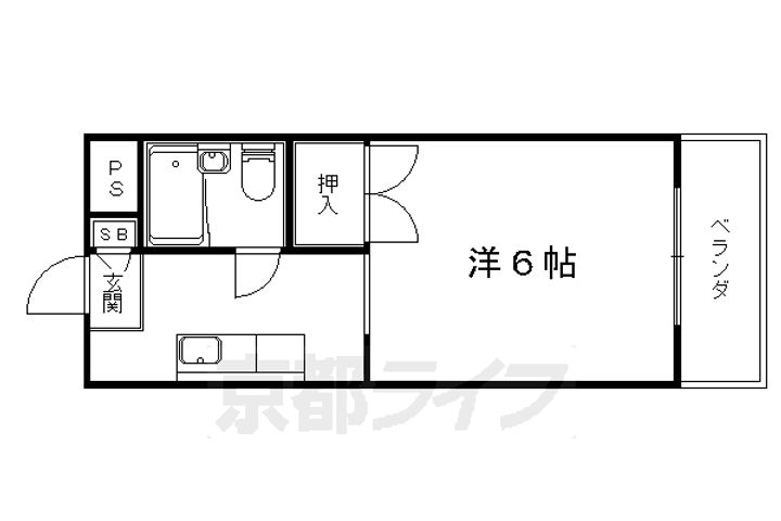 エルシティー大宅202の間取り