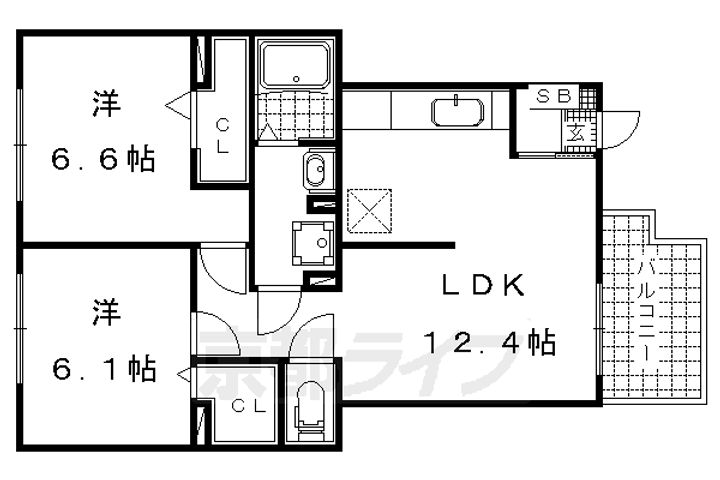 ルガル ボニート101の間取り