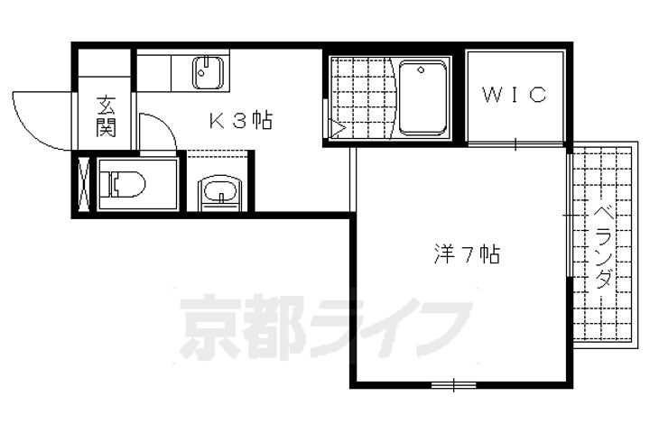 ヴァリュージュ御所ノ内201の間取り