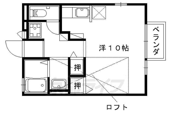シャルト大宅203の間取り