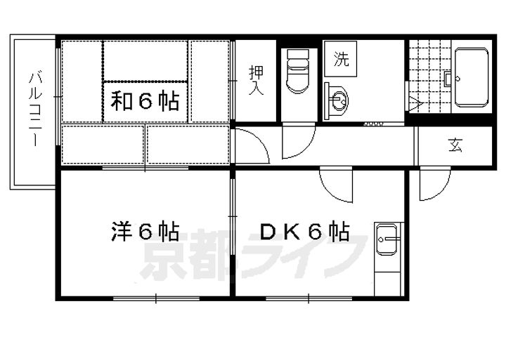 アネックスいまざと107の間取り