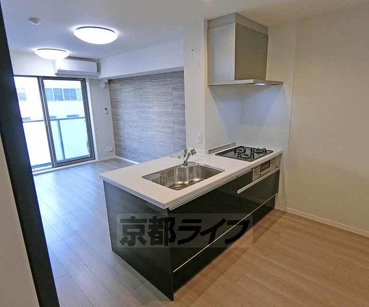 京都府京都市南区久世殿城町の賃貸アパートのキッチン