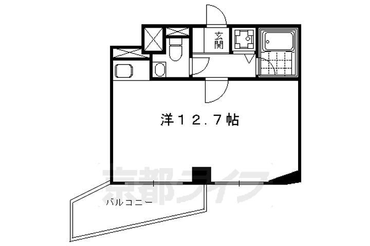 藤和シティスクエア烏丸丸太町602の間取り