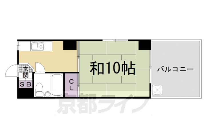 コーポサンプラザ301の間取り