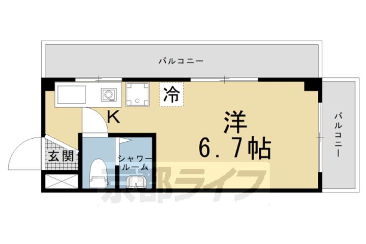 グランタック東山401の間取り