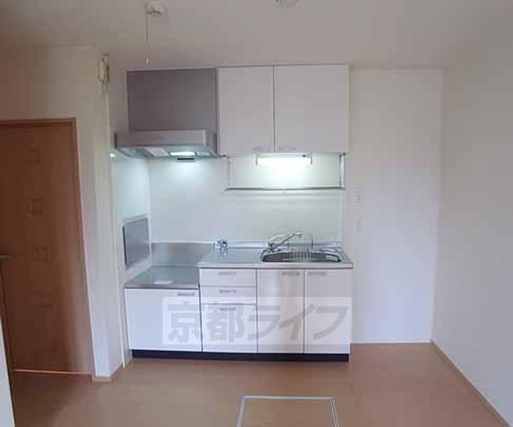 京都府京都市伏見区羽束師菱川町の賃貸アパートのキッチン