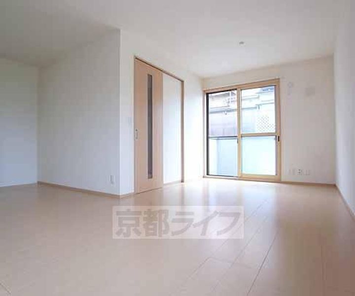 京都府京都市伏見区羽束師菱川町の賃貸アパートの居間