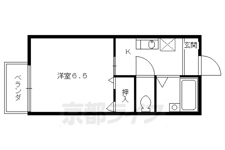 カーサ丹波橋103の間取り