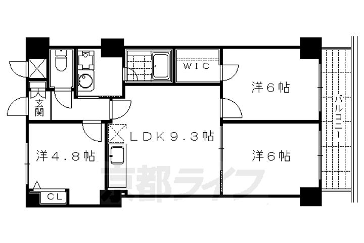 De’lead白川203の間取り