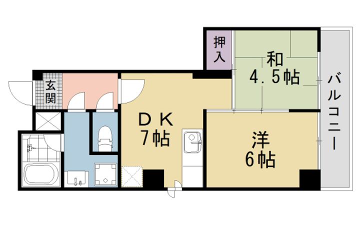 メゾン・ド・フローラの間取り