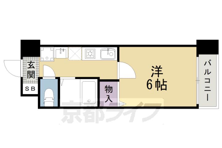 カスタリア京都西七条708の間取り