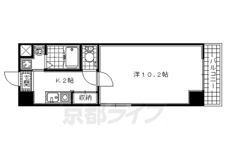 陽明館103の間取り