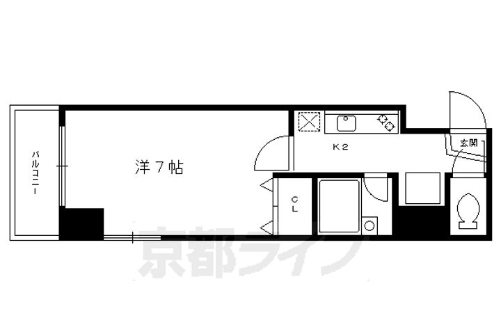 エクセレント御所西802の間取り