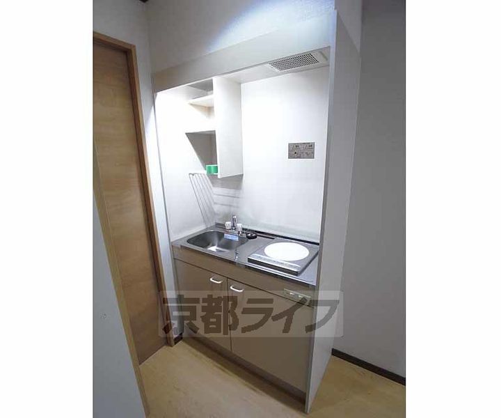 京都府京都市左京区吉田中阿達町の賃貸マンションのキッチン