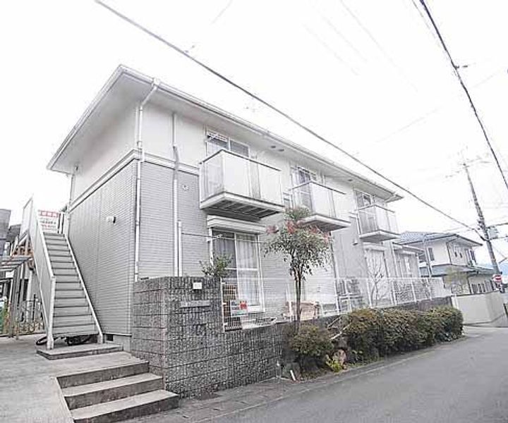 京都府京都市左京区一乗寺庵野町の賃貸アパートの外観