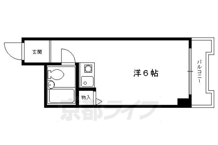 メゾンカミゴリョー409の間取り