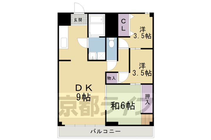 CLASKA西陣209の間取り
