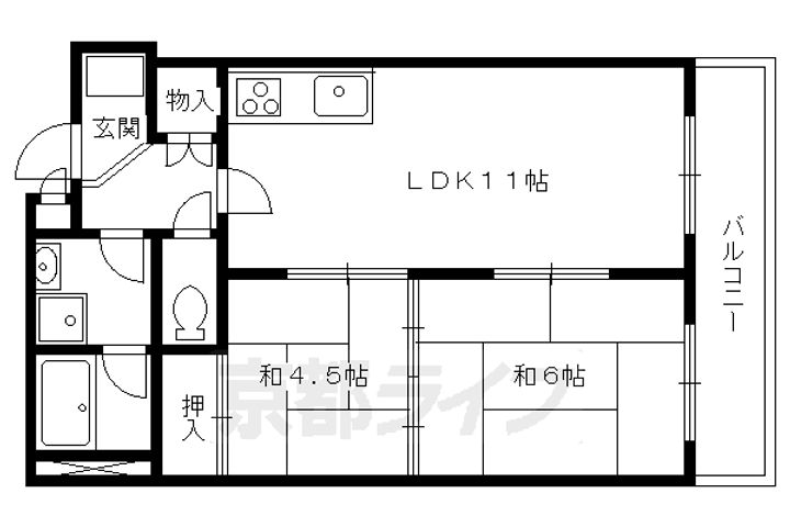 レジデンス岩倉403の間取り