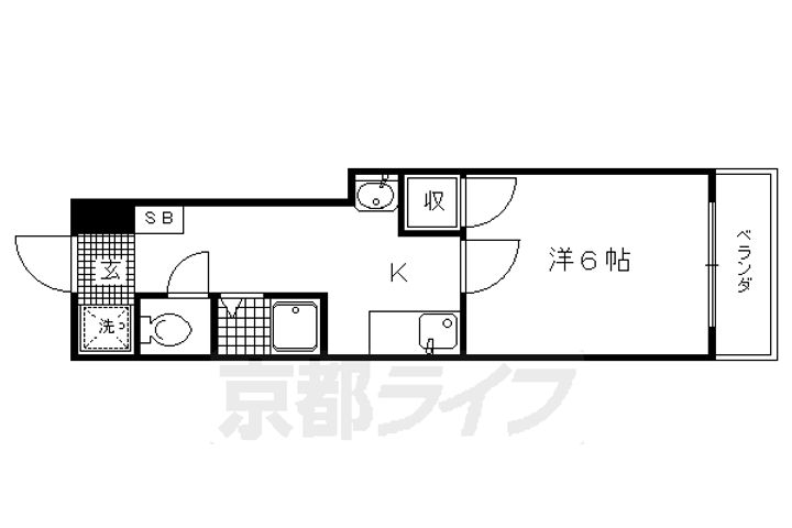 フリーデンハイムキタ409の間取り