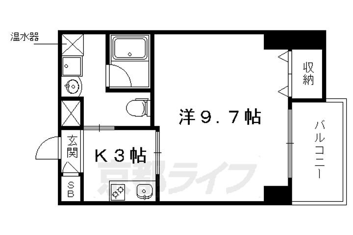 ヴェルデ御所東302の間取り