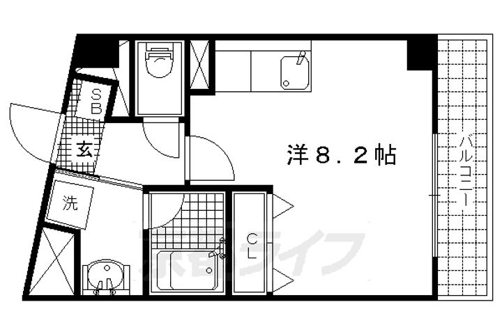 京都紙屋川M107の間取り