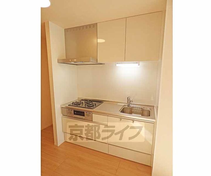京都府京都市北区大宮中総門口町の賃貸アパートのキッチン