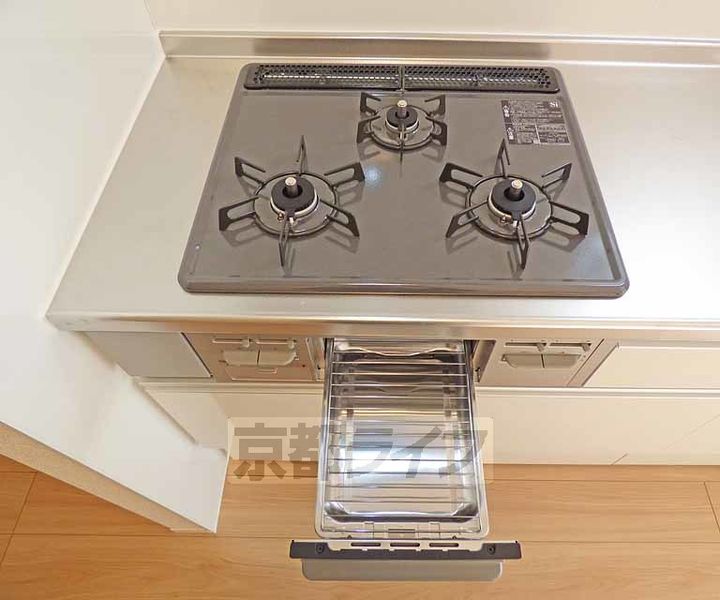 京都府京都市北区大宮中総門口町の賃貸アパートのキッチン