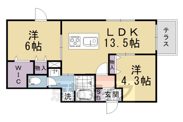 レーベンハイム白金102の間取り