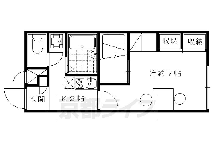 レオパレスフォーティウィンクスの間取り