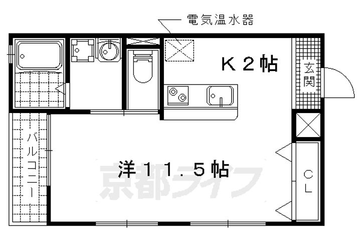 ビレッジ杉105の間取り