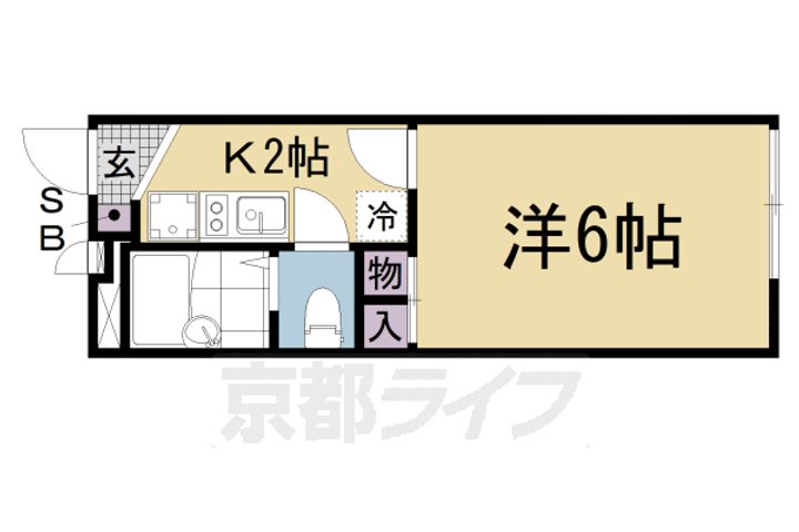 レオパレスKOHAN207の間取り