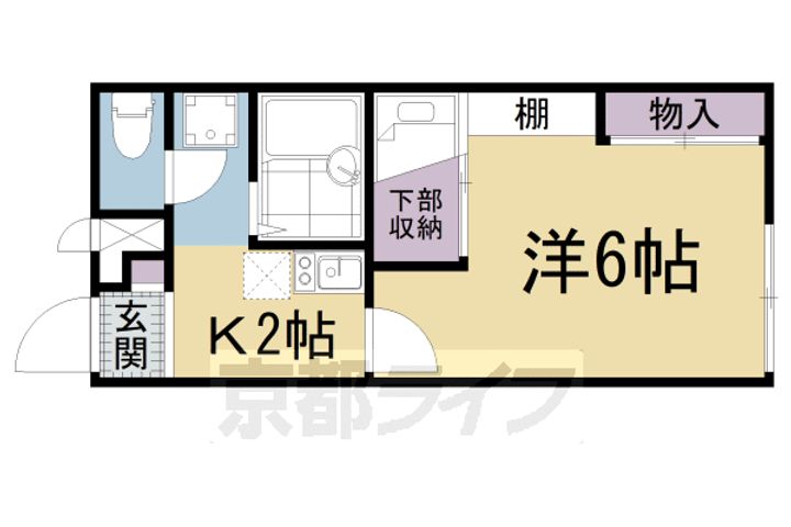 レオパレスオリオン109の間取り