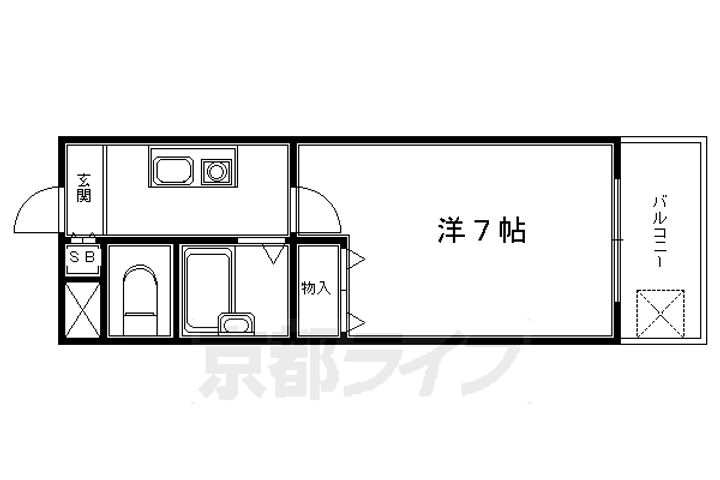 シューパレス208の間取り