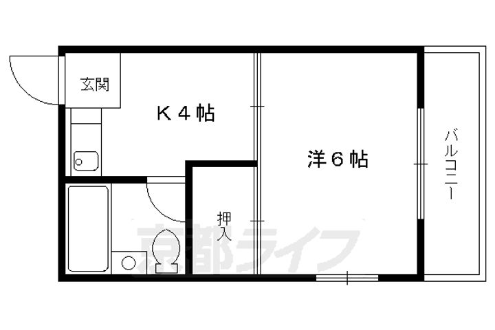 コーポフタバ304の間取り