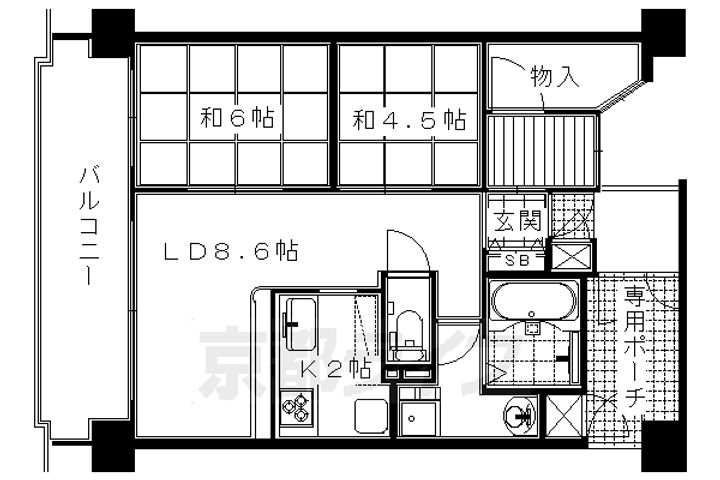 南禅寺東山の間取り