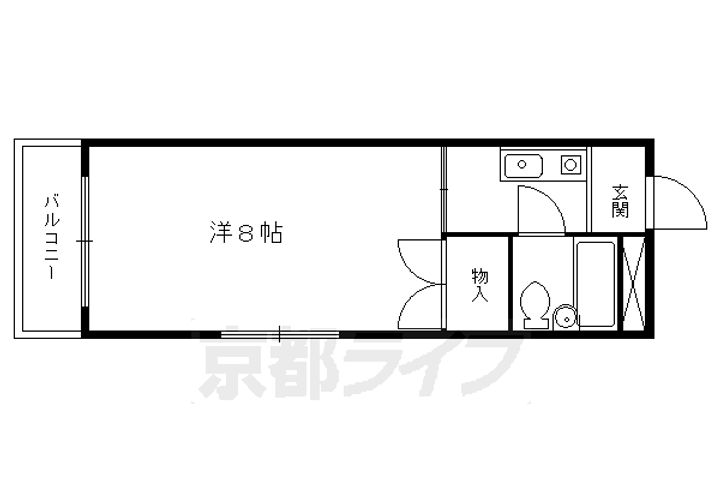 プロムナード宝ヶ池の間取り