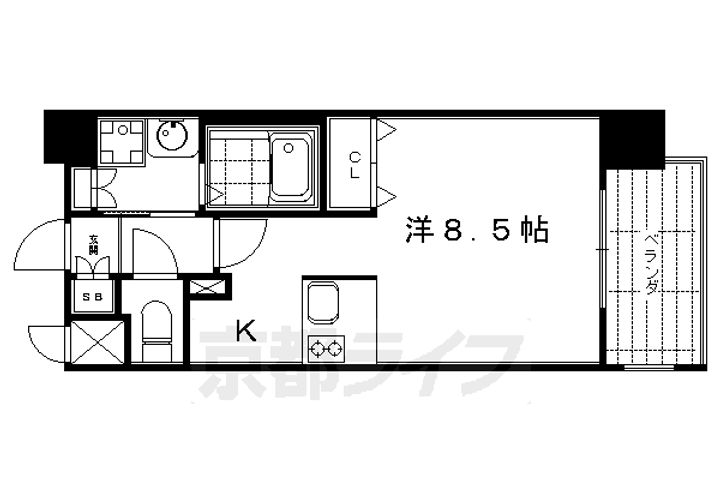 プレサンス京都三条大橋雅殿の間取り
