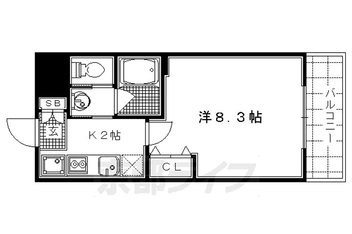 メルヴェイユ四条の間取り