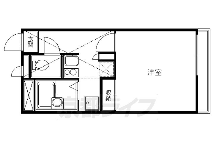 レオパレス高瀬川の間取り