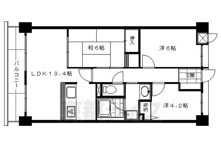 グランドメゾン伏見桃山の間取り