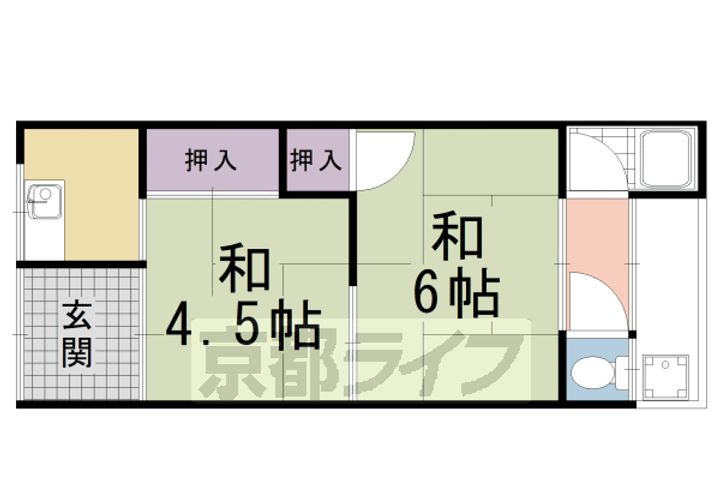 第一小富士荘3の間取り