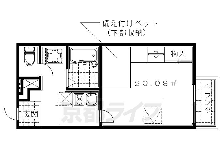 レオパレス極楽寺の間取り