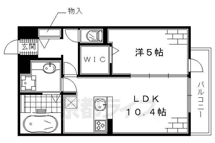 レジェンド鳥羽302の間取り