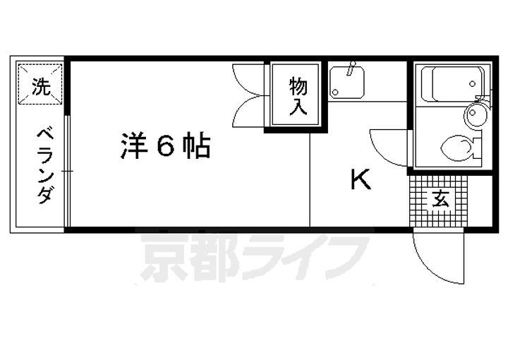 マグノリア館Dの間取り