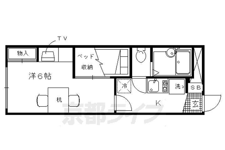レオパレスサンシャイン98の間取り