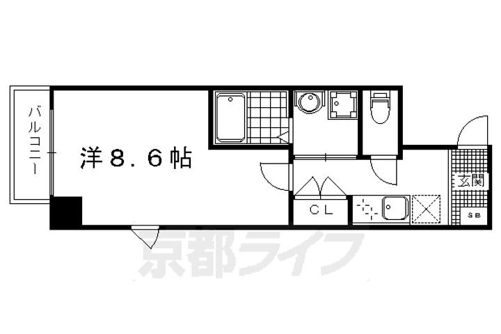 KCCフラット河原町の間取り