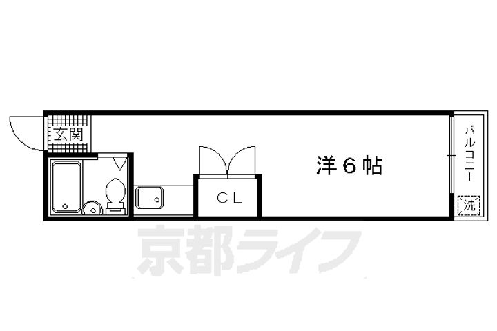 ヒルハイツ一条12の間取り